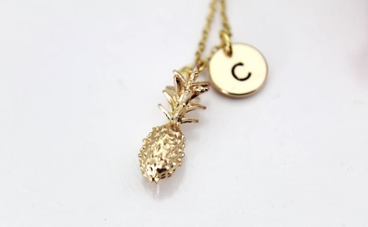 Le Bua Jewelry Too Foodie Gift Pineapple Necklace at Etsy