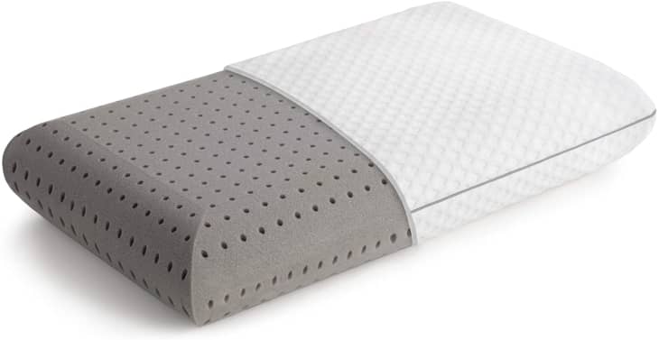 Linenspa Bamboo Ventilated Memory Foam Activated Charcoal Neck Support Bed Pillow at Amazon