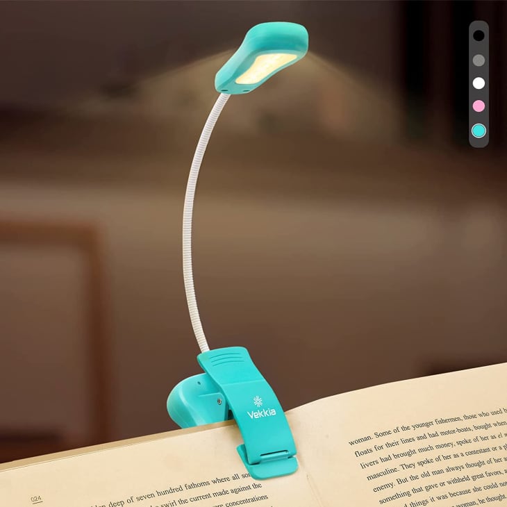 Vekkia Clip-On Rechargeable Book Light at Amazon