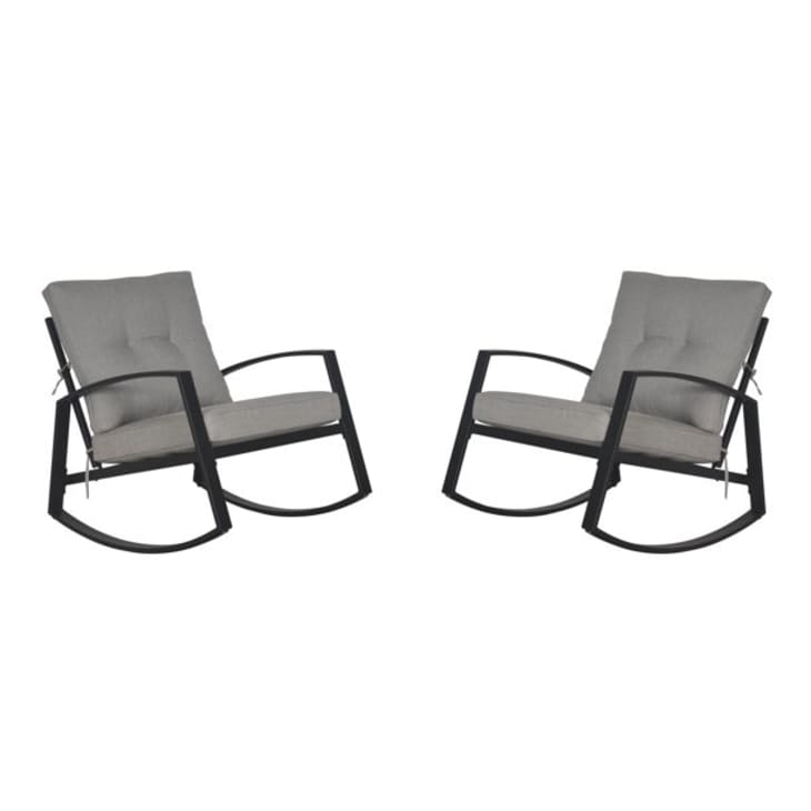 Product Image: Mainstays Asher Springs 2-Piece Steel Cushioned Rocking Chair Set