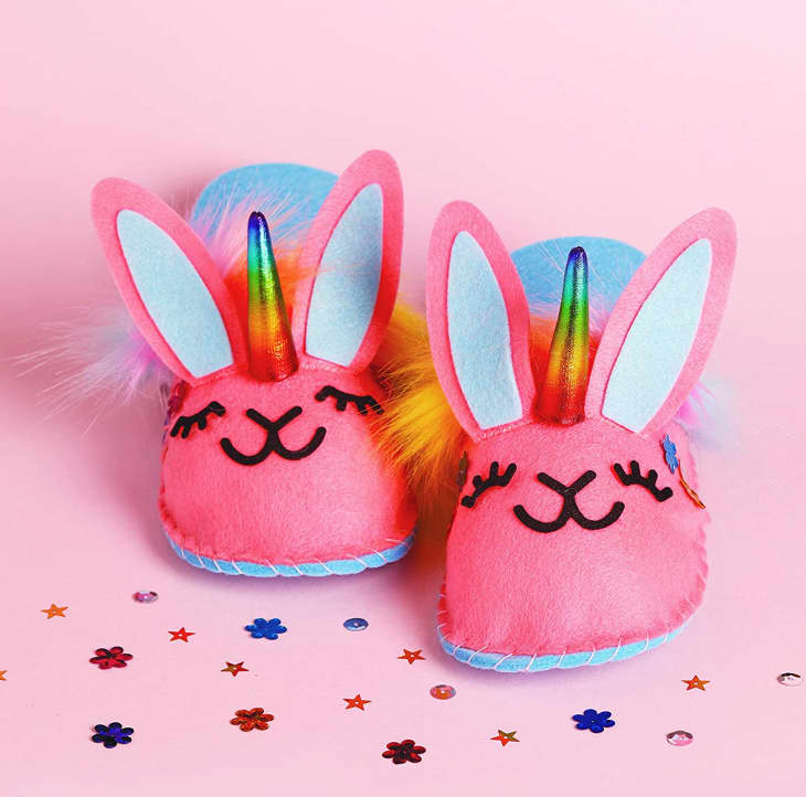 Sew Your Own Unicorn Bunny Slippers Craft Kit at Walmart