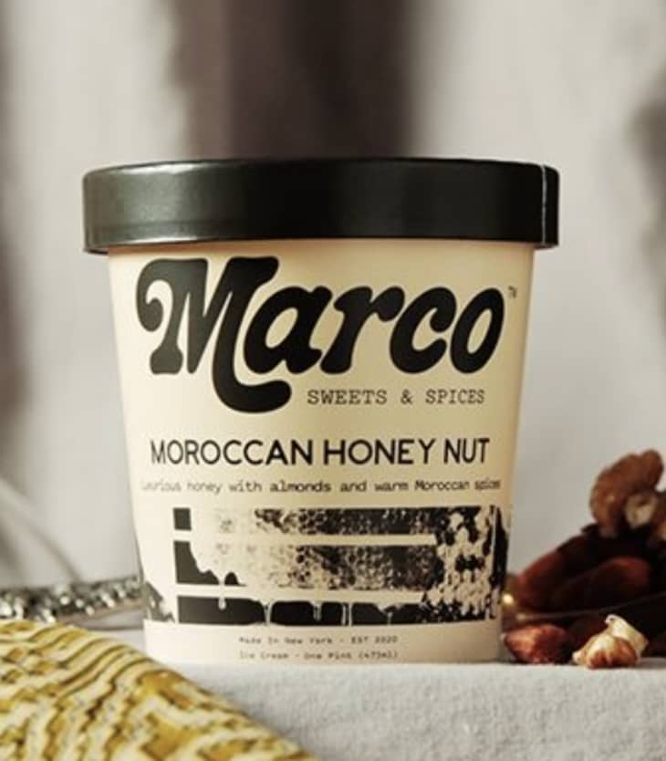 Case of Moroccan Honey Nut Ice Cream at Marco Ice Cream