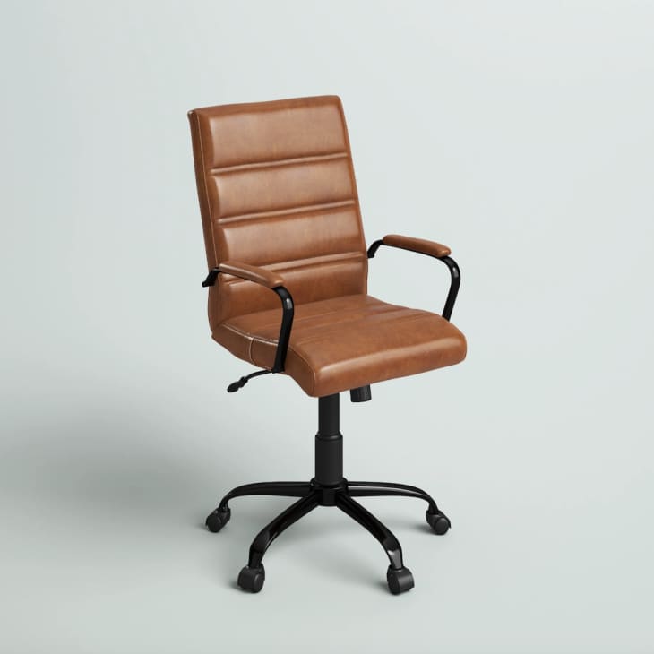 Mid-Back Executive Swivel Office Chair with Metal Frame at Wayfair
