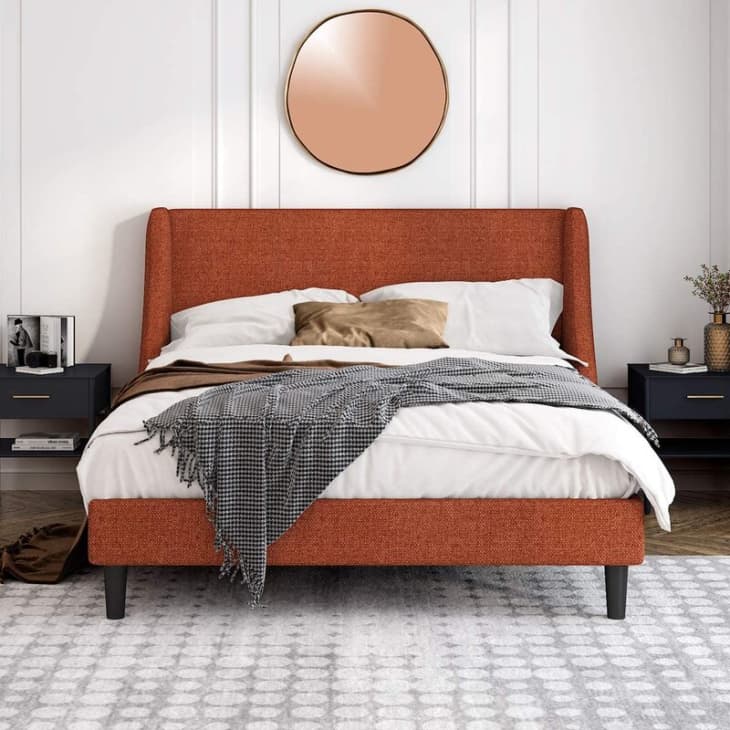 Product Image: Mercury Row Bowdoin Upholstered Wingback Platform Bed