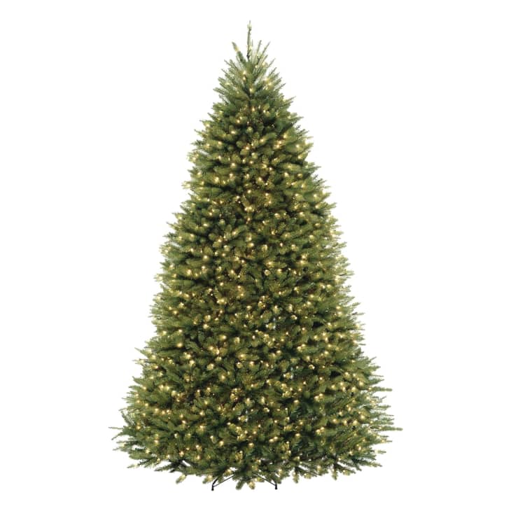 National Tree Company Dunhill Fir Pre-Lit Artificial Christmas Tree, 9 Ft at Amazon