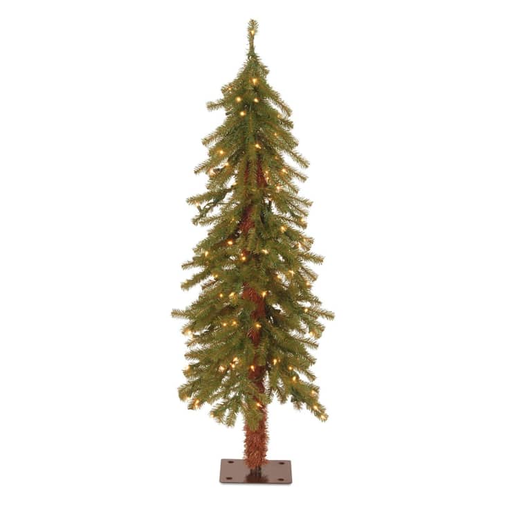 National Tree Company Pre-Lit Hickory Cedar Slim-4 ft Artificial Christmas Tree at Amazon