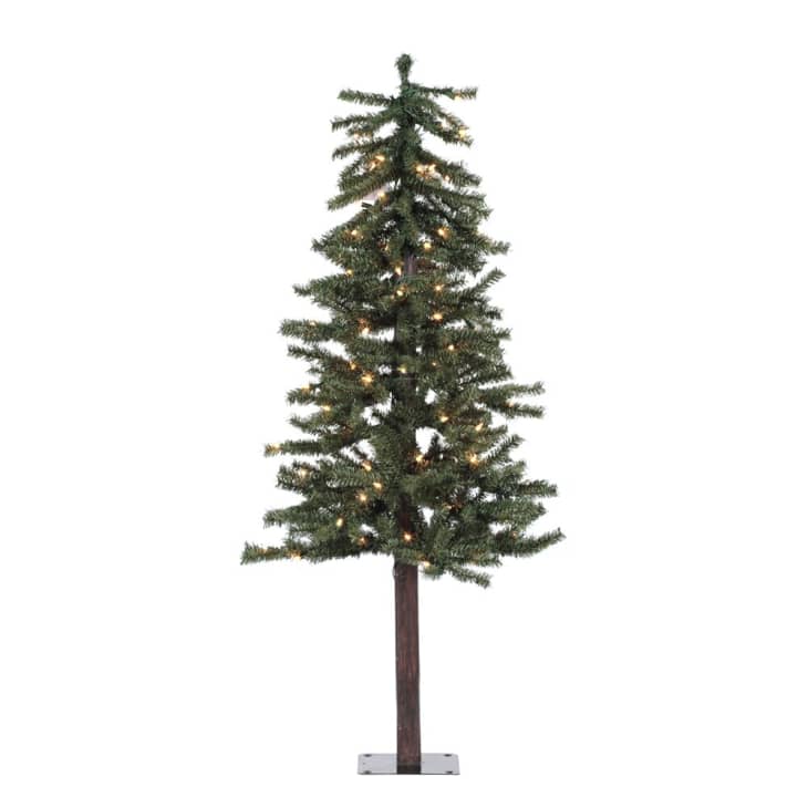 Product Image: Natural Alpine Artificial Christmas Tree with Clear Lights