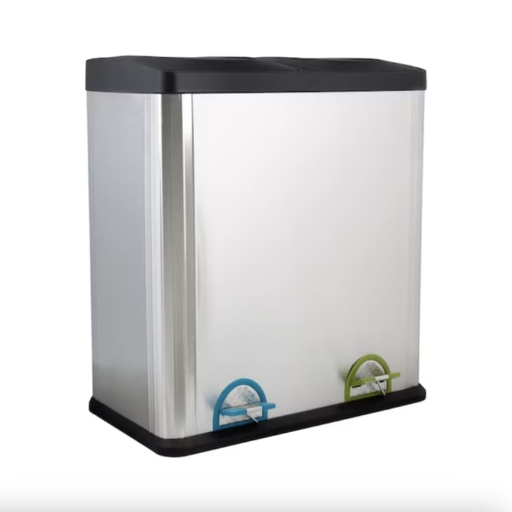 Organize It All 15.8-Gallon Steel Touchless Kitchen Trash Can at Lowe's