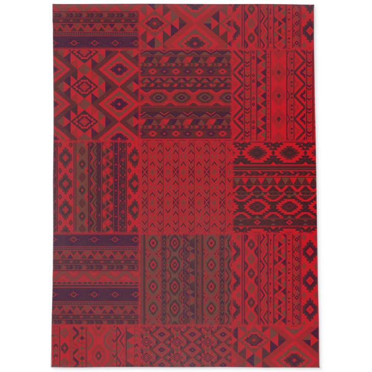 Product Image: Patchwork Tahoe Ruby Red Area Rug by Kavka Designs, 5' x 7'