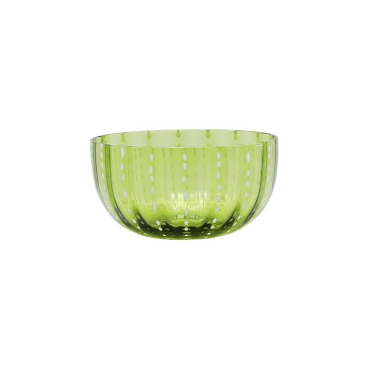 Product Image: Small Handblown Italian Glass Bowl, Apple Green