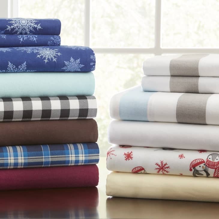 Product Image: Pointehaven Superior Weight Cotton Deep Pocket Flannel Bed Sheet Set