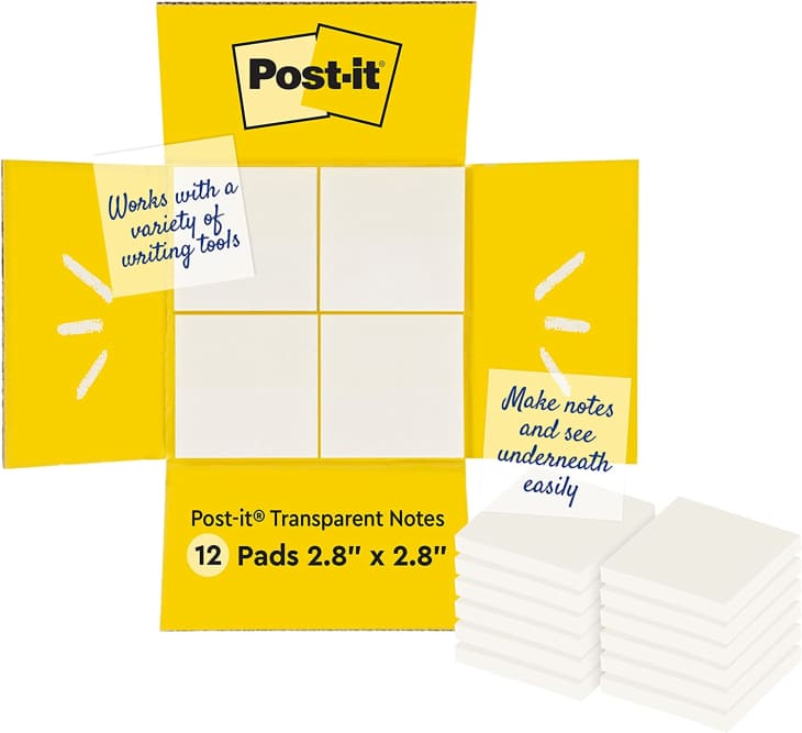 Product Image: Post-it Transparent Sticky Notes (12 Pads/Pack)