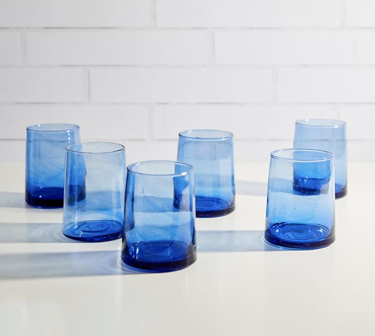 Handcrafted Summer Tumbler Glasses - Set of 4