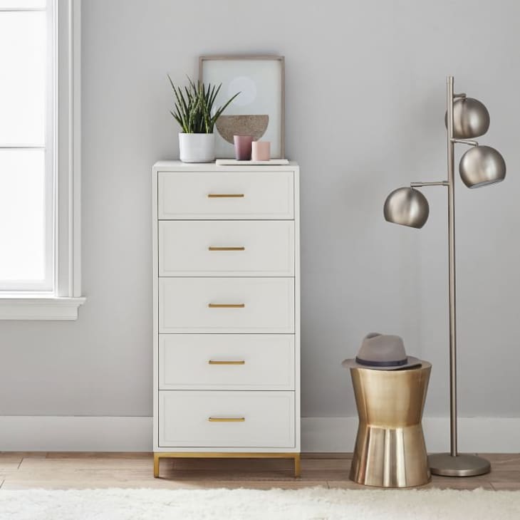 Blaire Small Space 5-Drawer Tall Dresser at PB Teen