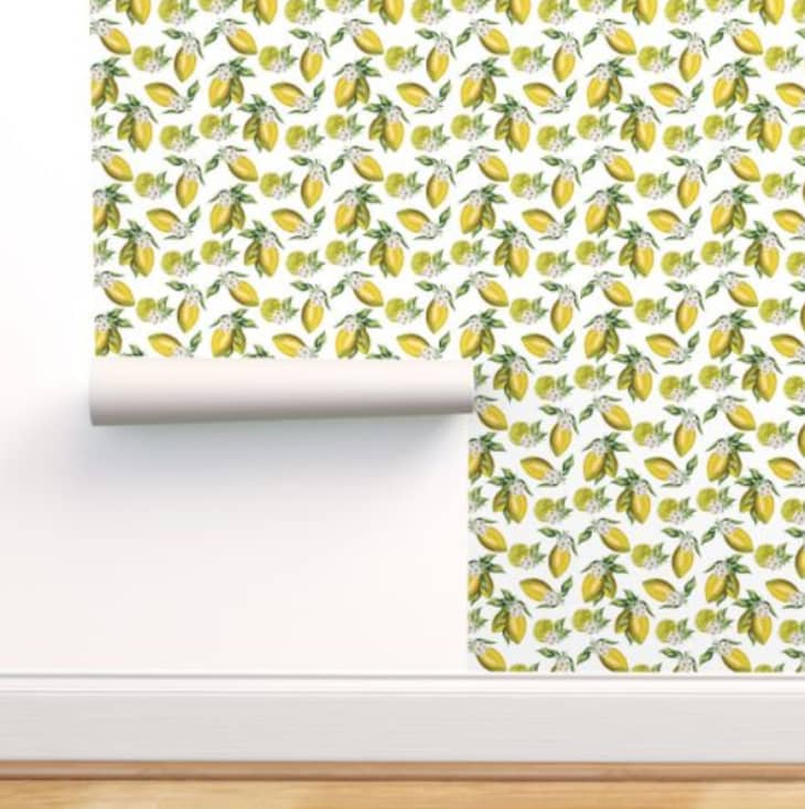 Lemon Wallpaper at Spoonflower