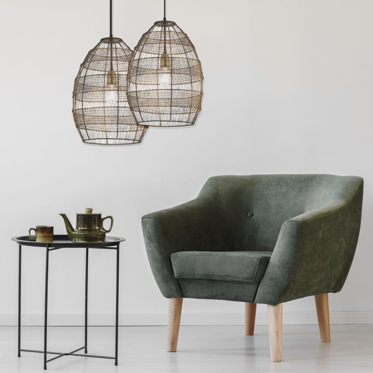 Cordilleras Oversized Woven Cage Pendant Light at Overstock