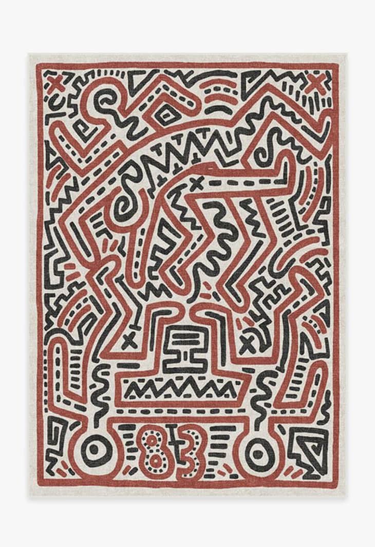 Keith Haring Funny Gallery Rug, 5' x 7' at Ruggable
