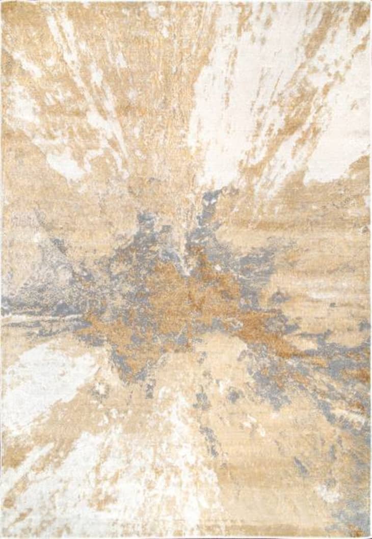 Product Image: Gold Splatter Abstract Area Rug, 5' x 8'