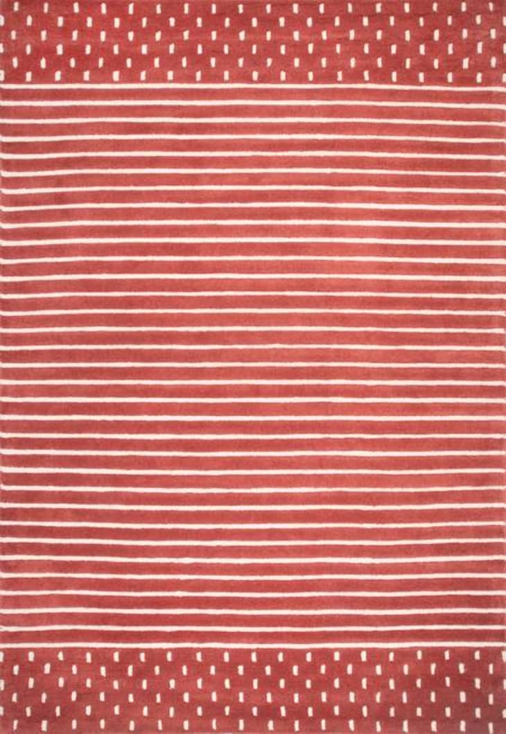 Product Image: Rust Morse Awning Stripes Area Rug, 5' x 8'