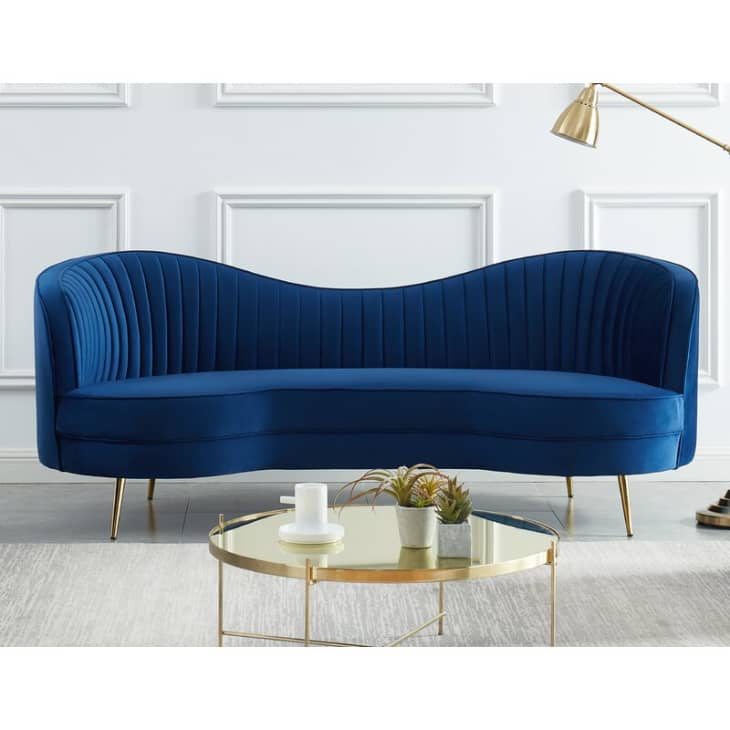 Product Image: Sagatov 84'' Velvet Square Arm Curved Sofa