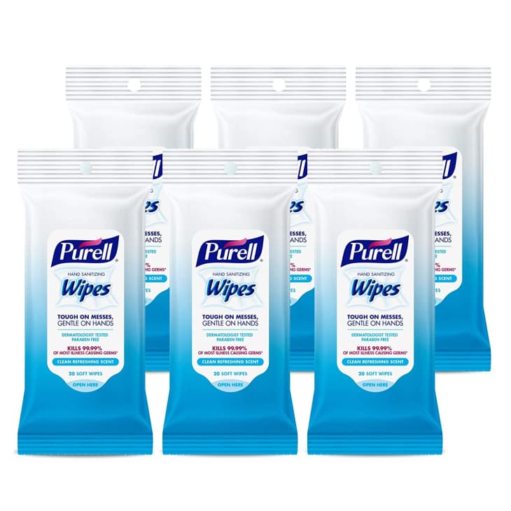 Product Image: PURELL Hand Sanitizing Wipes, 20 Count Travel Pack (Pack of 6)