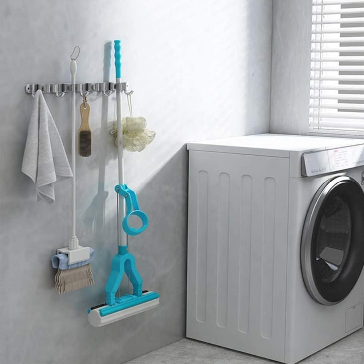 Utility Hook, Utility Hook Rack, Broom Hanger, Broom Hook, Broom and Mop  Holder, Mop Hook Storage Rack, Wall Mounted Broom and Swiffer Hook 