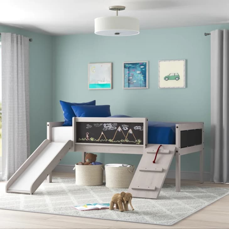 Product Image: Schmid Twin Solid Wood Platform Loft Bed with Slide