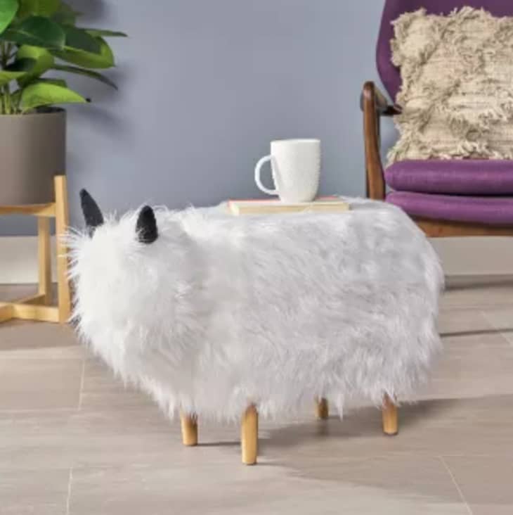 Product Image: Levi Furry Yak Ottoman - Christopher Knight Home