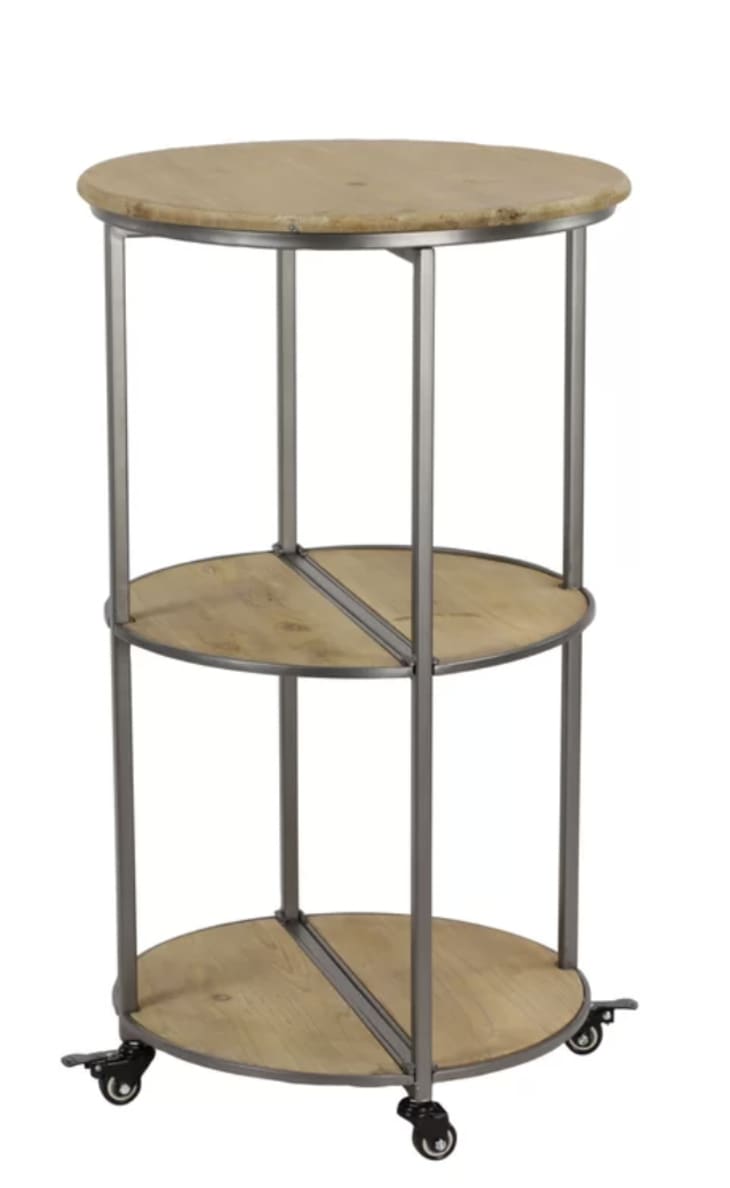 Product Image: Williston Forge Ramos Round Collapsible Rolling Bar Cart
