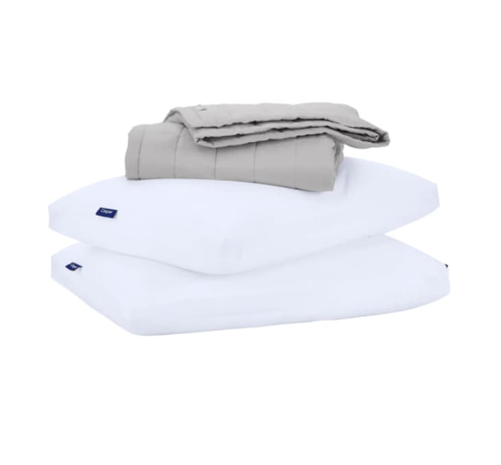产品图片：Casper 15磅重毛毯和两个枕头套装