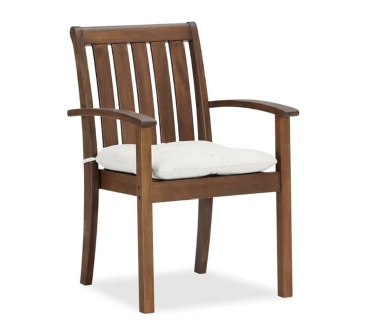 Chatham Indoor/Outdoor FSC Mahogany Stackable Armchair at Pottery Barn