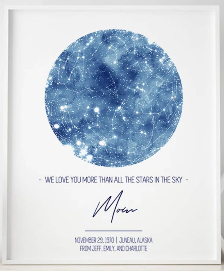 Personalized Star Map at Etsy