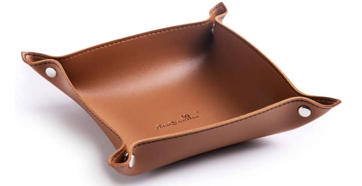 Leather Catchall Tray at Amazon