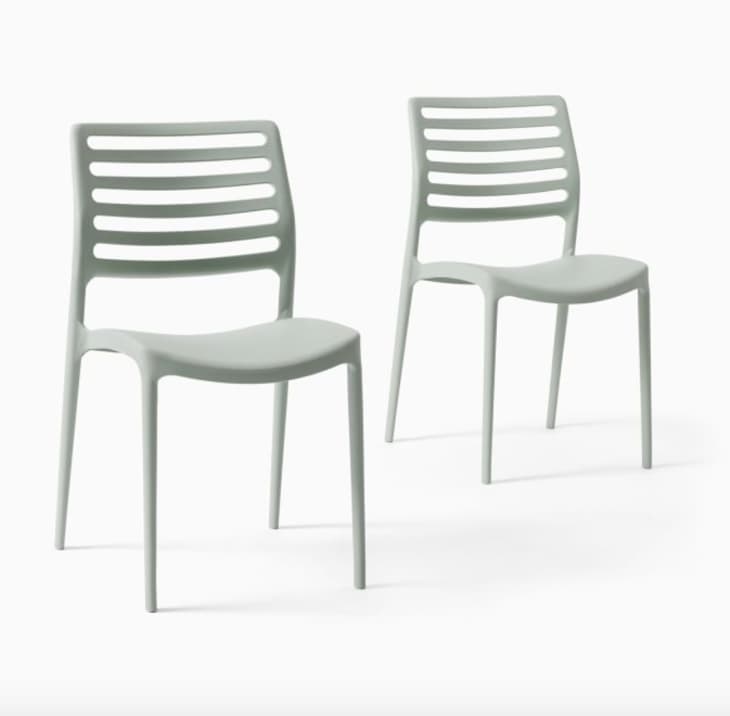 Saratoga Outdoor Stacking Dining Chair (Set Of 2) at West Elm