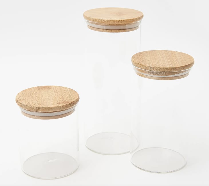 Set of 3 Glass Canisters with Lids by Bobby Berk at QVC.com
