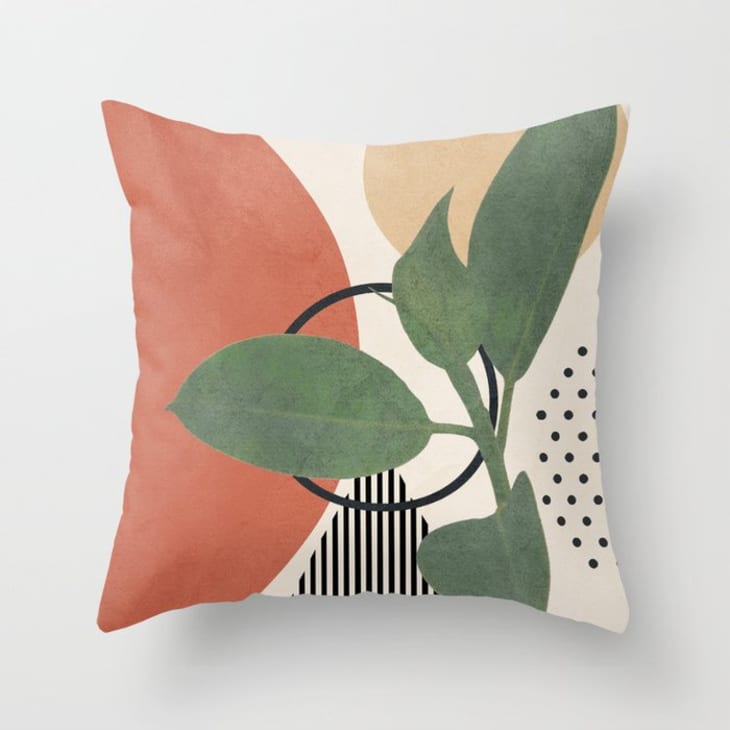 Nature Geometry III Throw Pillow at Society6