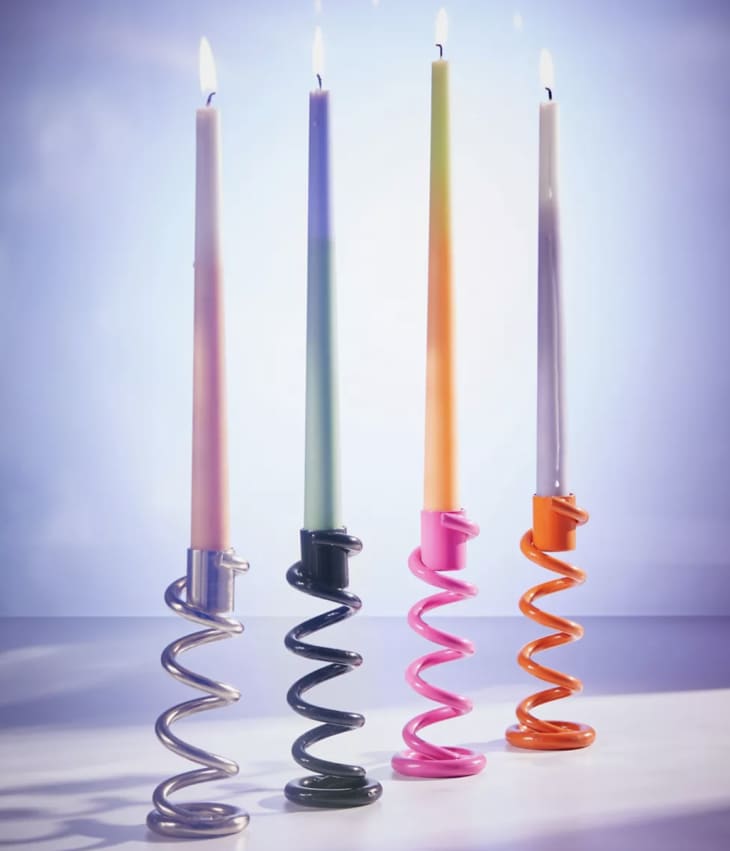 Spiral Taper Candle Holder at Urban Outfitters