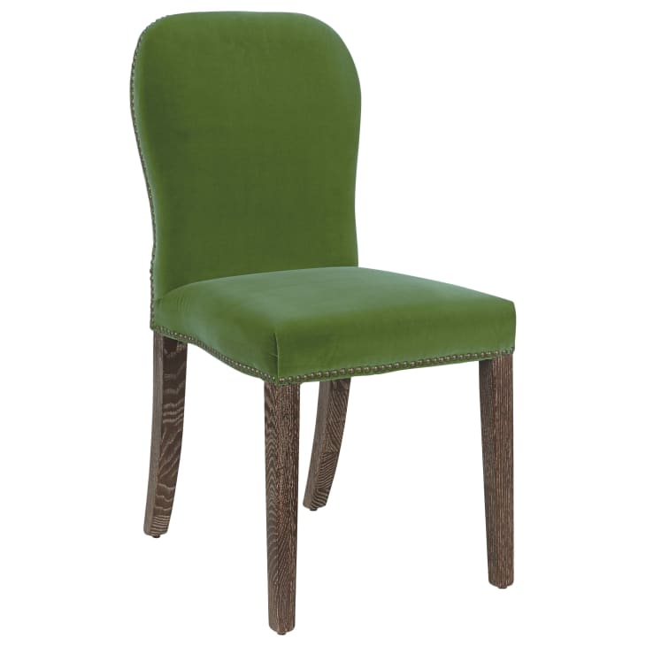 Stafford Linen Dining Chair - Putting Green at OKA