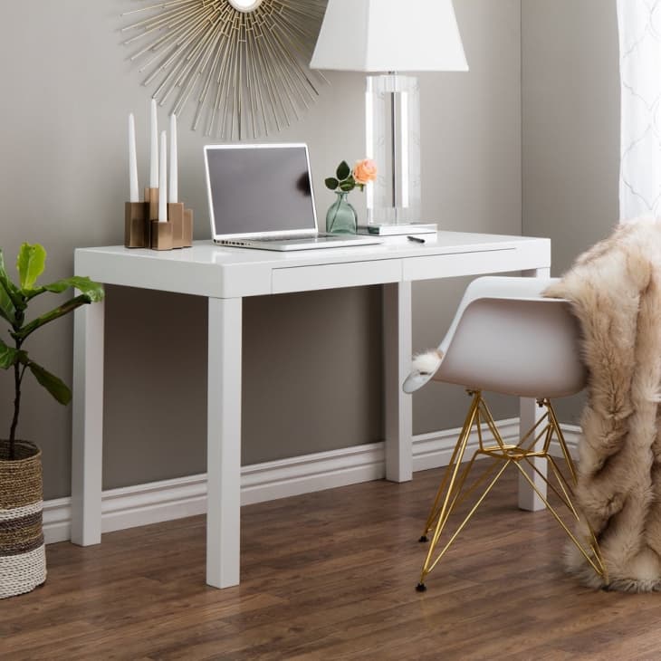 Taylor & Olive White Finish Contemporary 2-Drawer Student Desk at Overstock