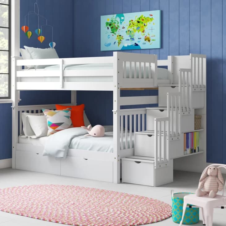 Product Image: Tena Full-Over-Full Bunk Bed with Shelves