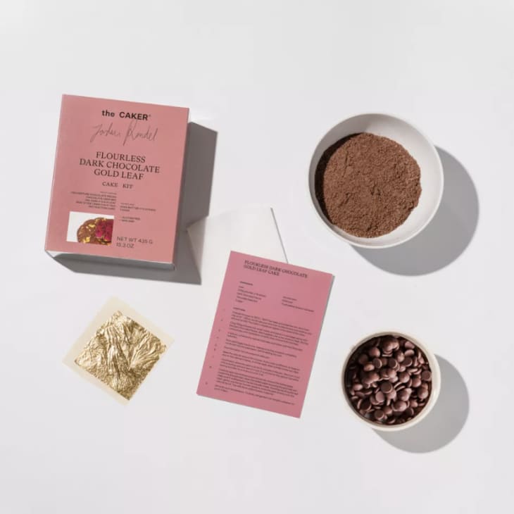The Caker's Flourless Dark Chocolate Gold Leaf Cake Kit at Urban Outfitters