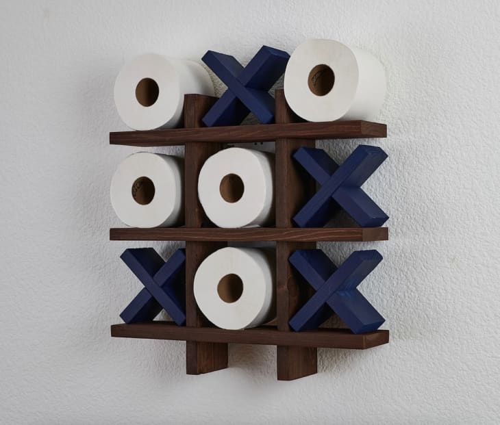 Product Image: Tic-Tac-Toe Bath Roll Holder, Stained