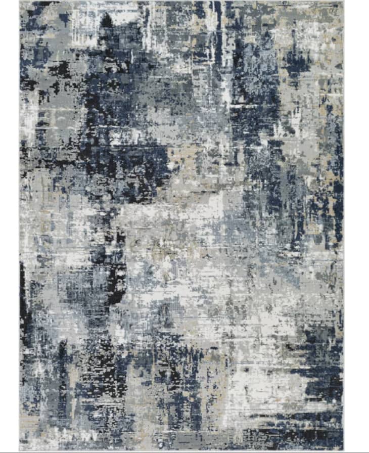 Trent Austin Designs Cosey Abstract Navy/Gray Area Rug, 5'3" x 7'3" at Wayfair