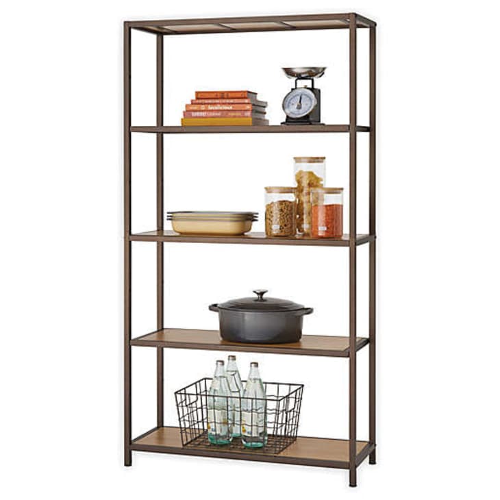 Trinity 5-Tier Bamboo Shelving Rack at Bed Bath & Beyond
