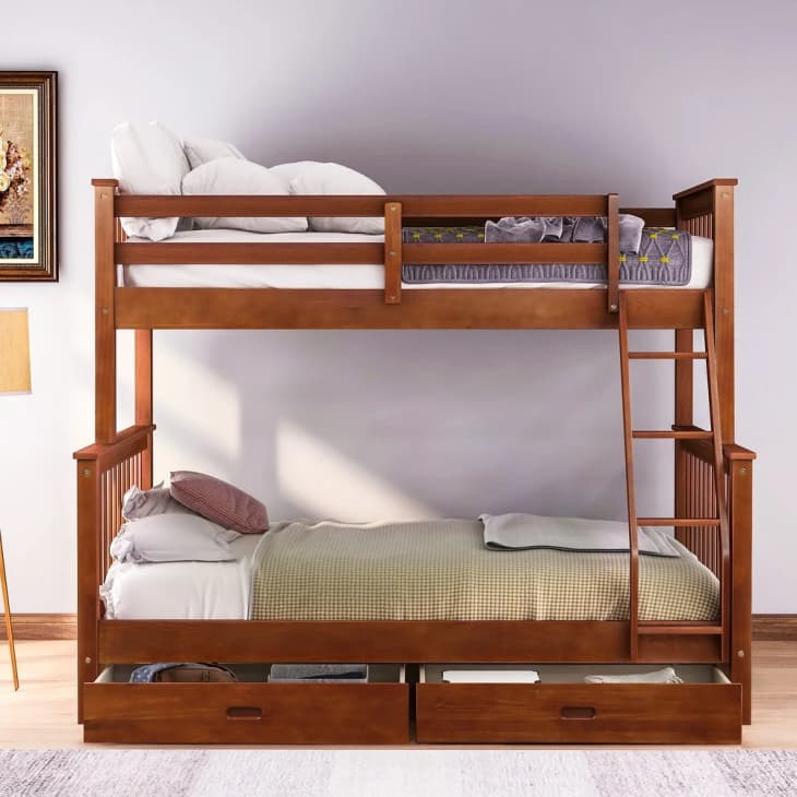 Product Image: Twin-Over-Full Bunk Bed with 2 Storage Drawers