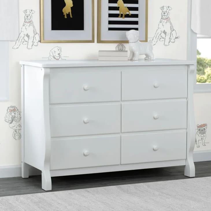 Product Image: White Universal 6-Drawer Double Dresser