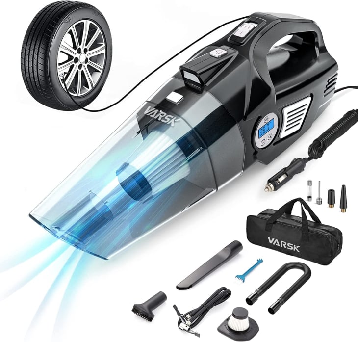 VARSK 4-in-1 Portable Car Vacuum Cleaner and Tire Inflator at Amazon
