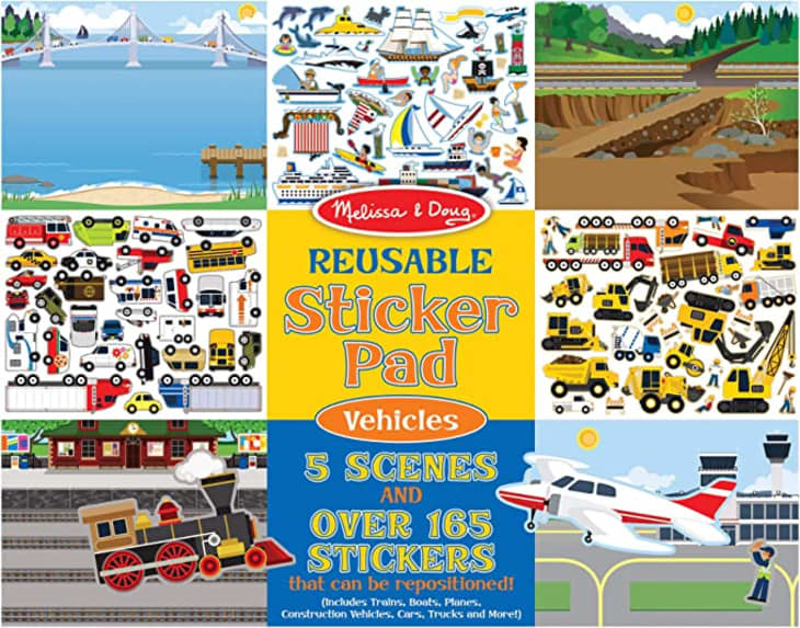 Reusable Sticker Pad - Vehicles at Fat Brain Toys