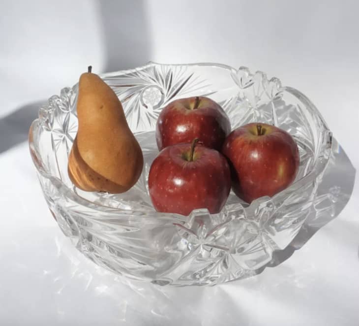 产品形象:复古水晶水果碗