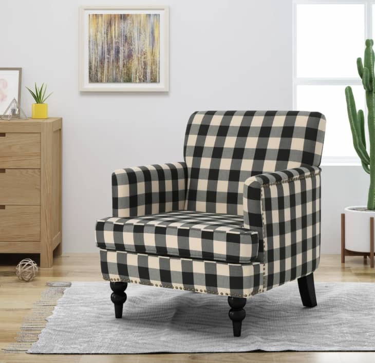 Harrison Tufted Fabric Club Chair by Christopher Knight Home at Overstock